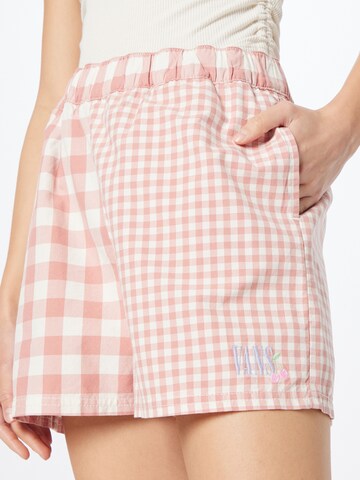 rožinė VANS Standartinis Kelnės 'GINGHAM'