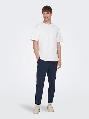 Regular Pantaloni 'Linus' de la Only & Sons pe albastru