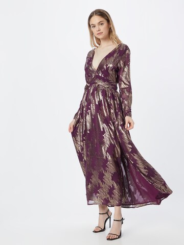 Warehouse Sukienka w kolorze fioletowy: przód