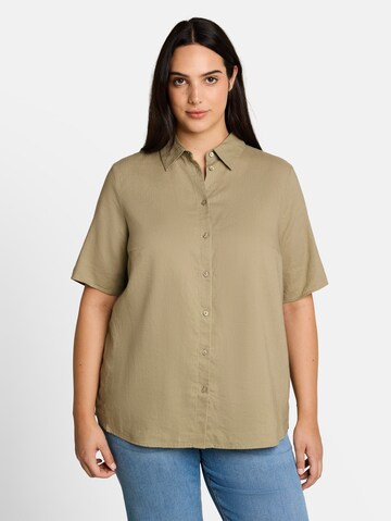 Tom Tailor Women + Bluse in Grün: Vorderseite