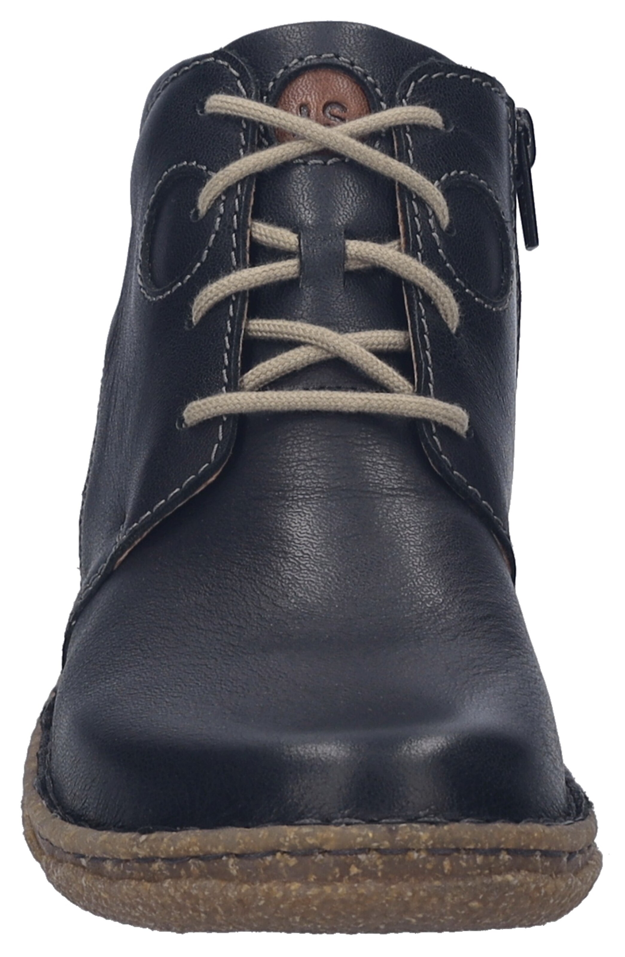 JOSEF SEIBEL Lace-Up Ankle Boots in Black