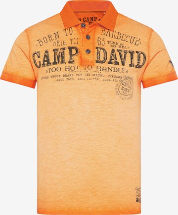 CAMP DAVID Shirt in Orange: front