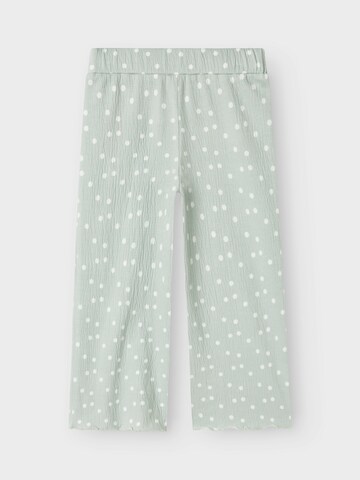 NAME IT Wide leg Byxa 'NMFJudy' i grön