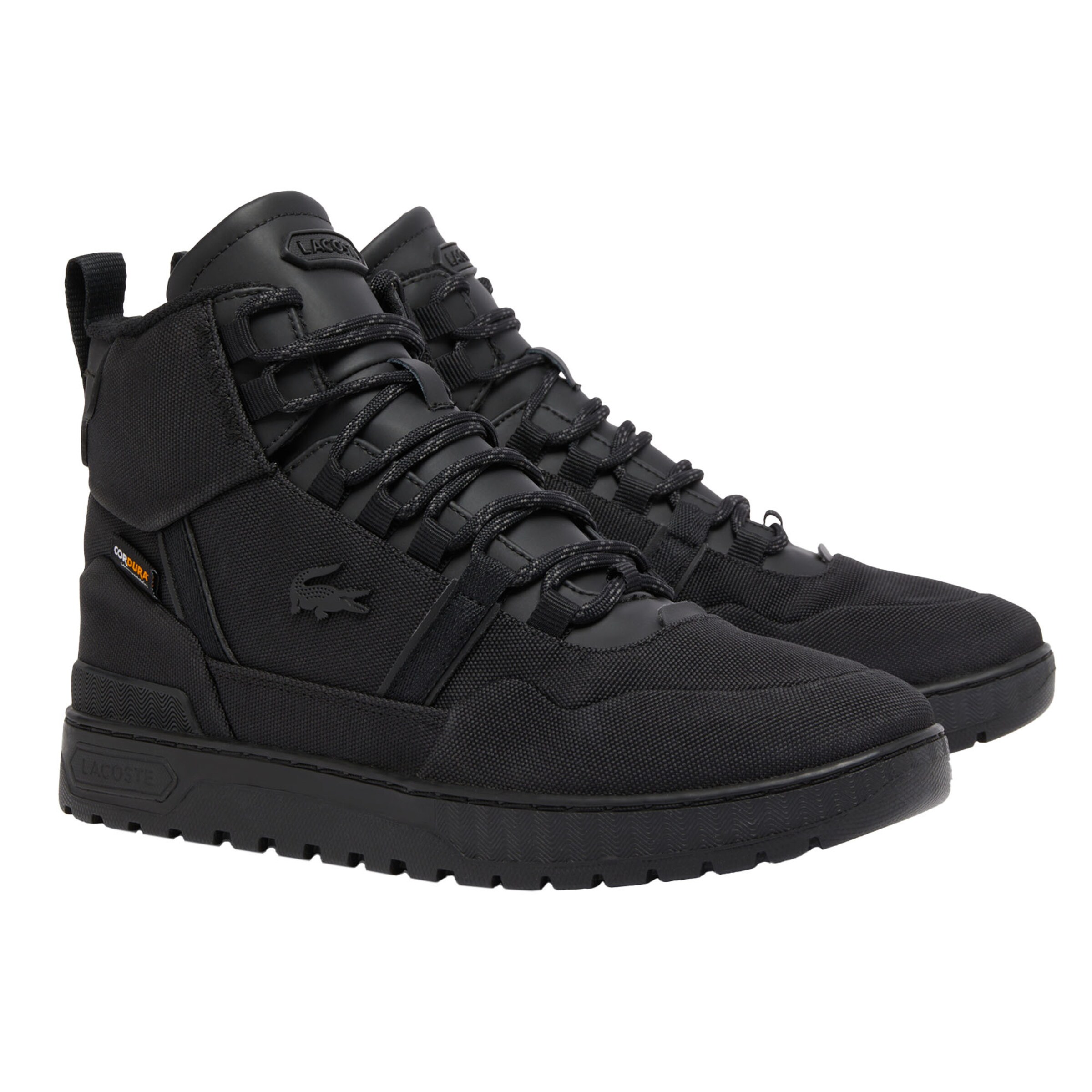 LACOSTE Lace-up boots in Black