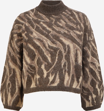 Pullover 'FLORIA' di Pieces Petite in marrone: frontale