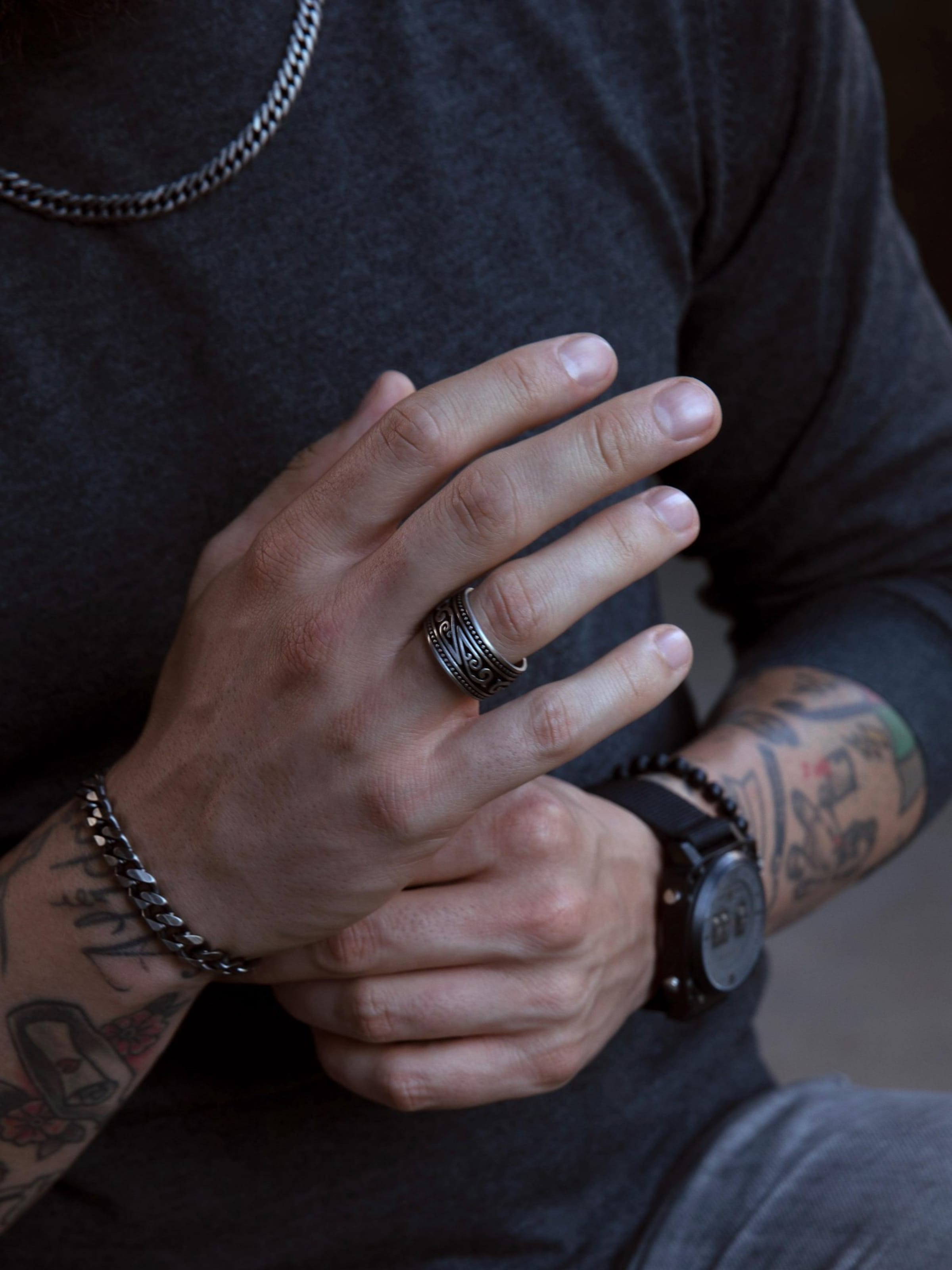 Bracelet Lucardi en argent : devant