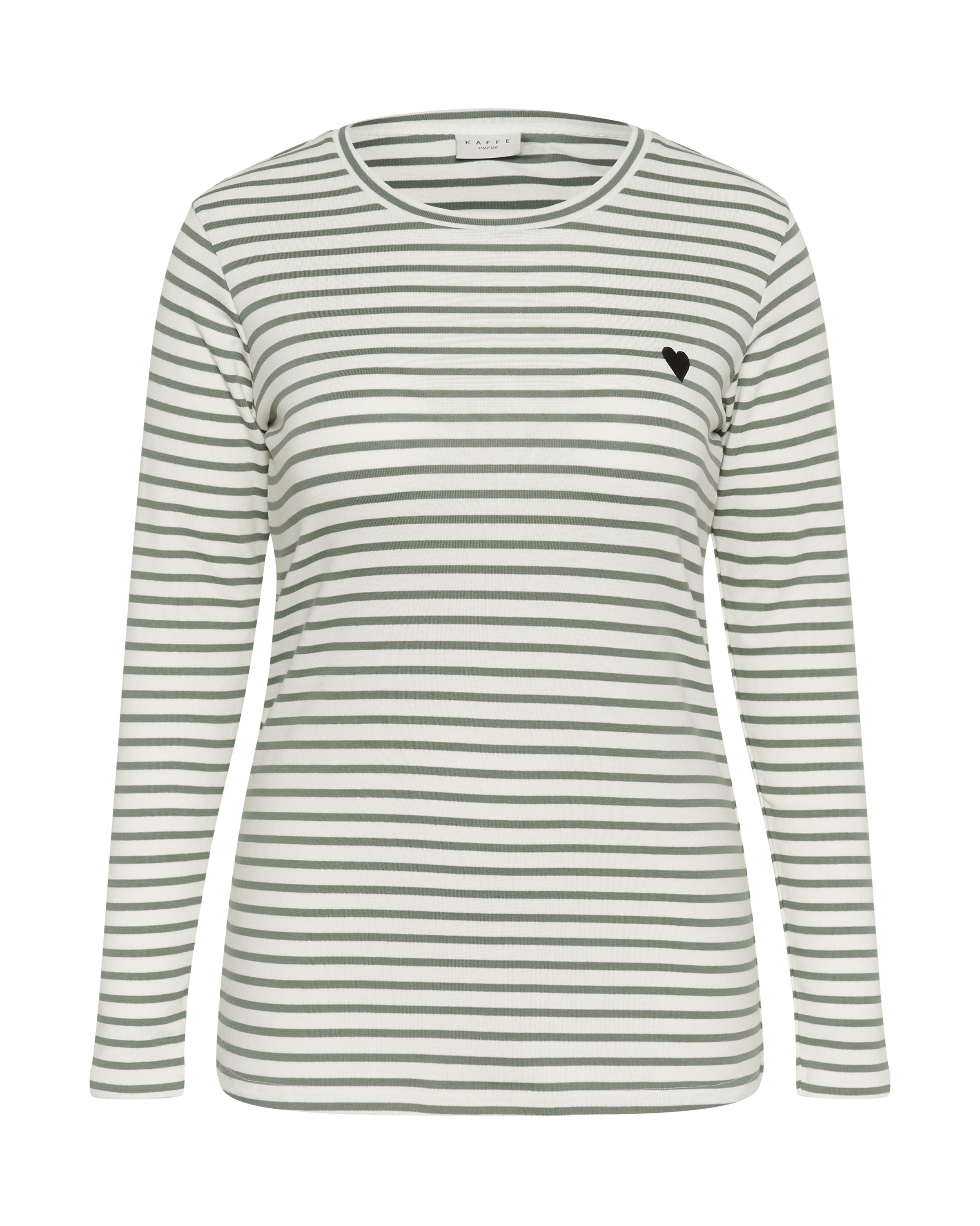 Maglietta 'KClia' di KAFFE CURVE in bianco: frontale