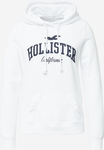 Sweat-shirt HOLLISTER en blanc : devant