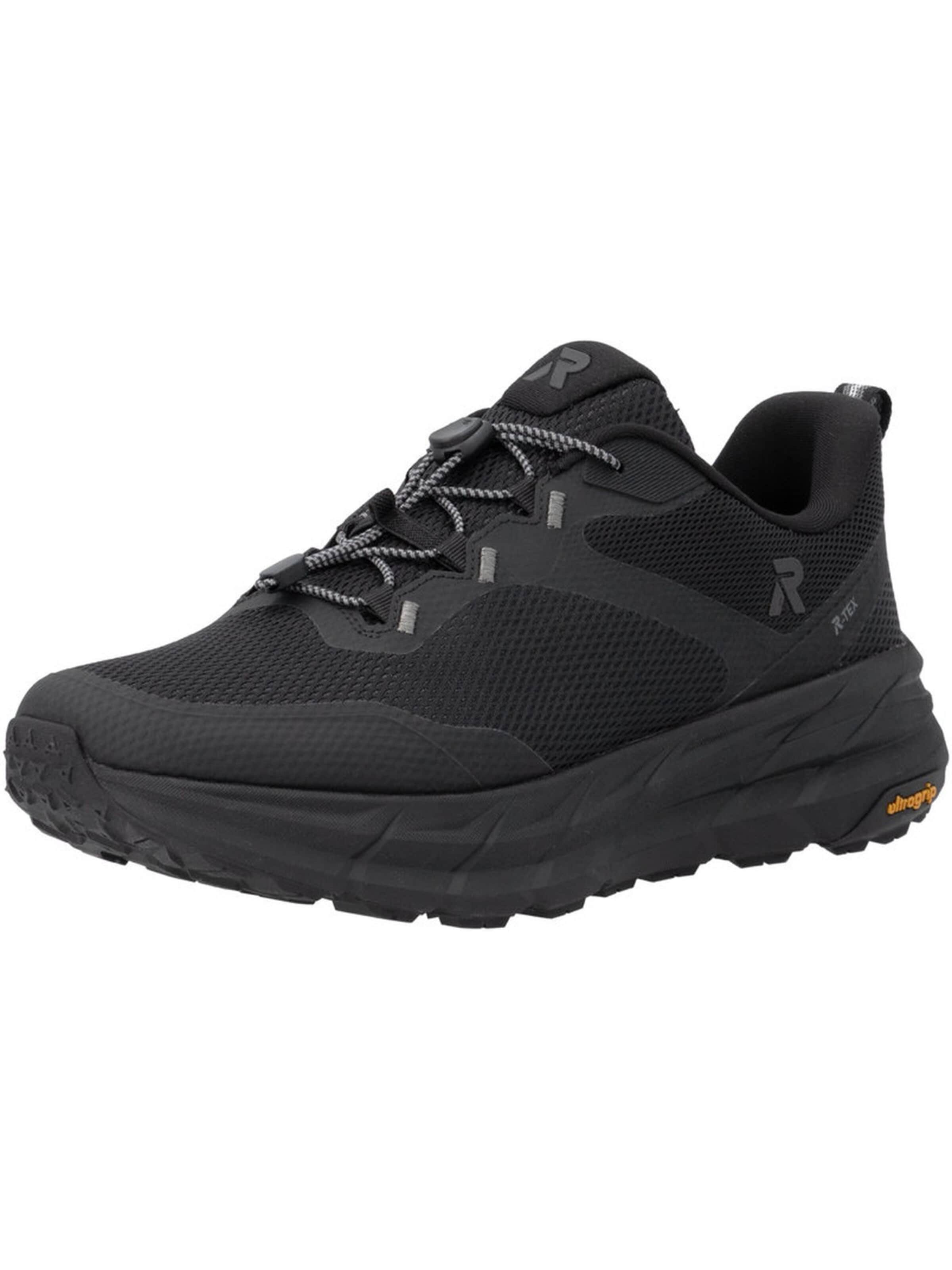 Rieker Sneakers 'Rieker Rieker Herren Slipper Synthetik schwarz' in Black: front