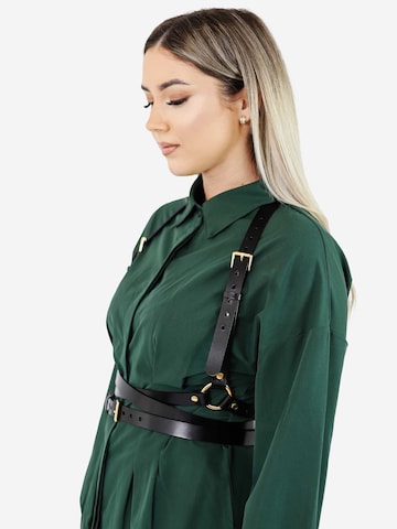 Haute Cuir Bælte 'Double Belt Harness' i sort