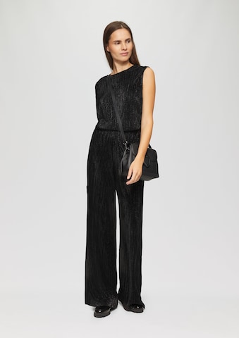 s.Oliver Wide leg Broek in Zwart