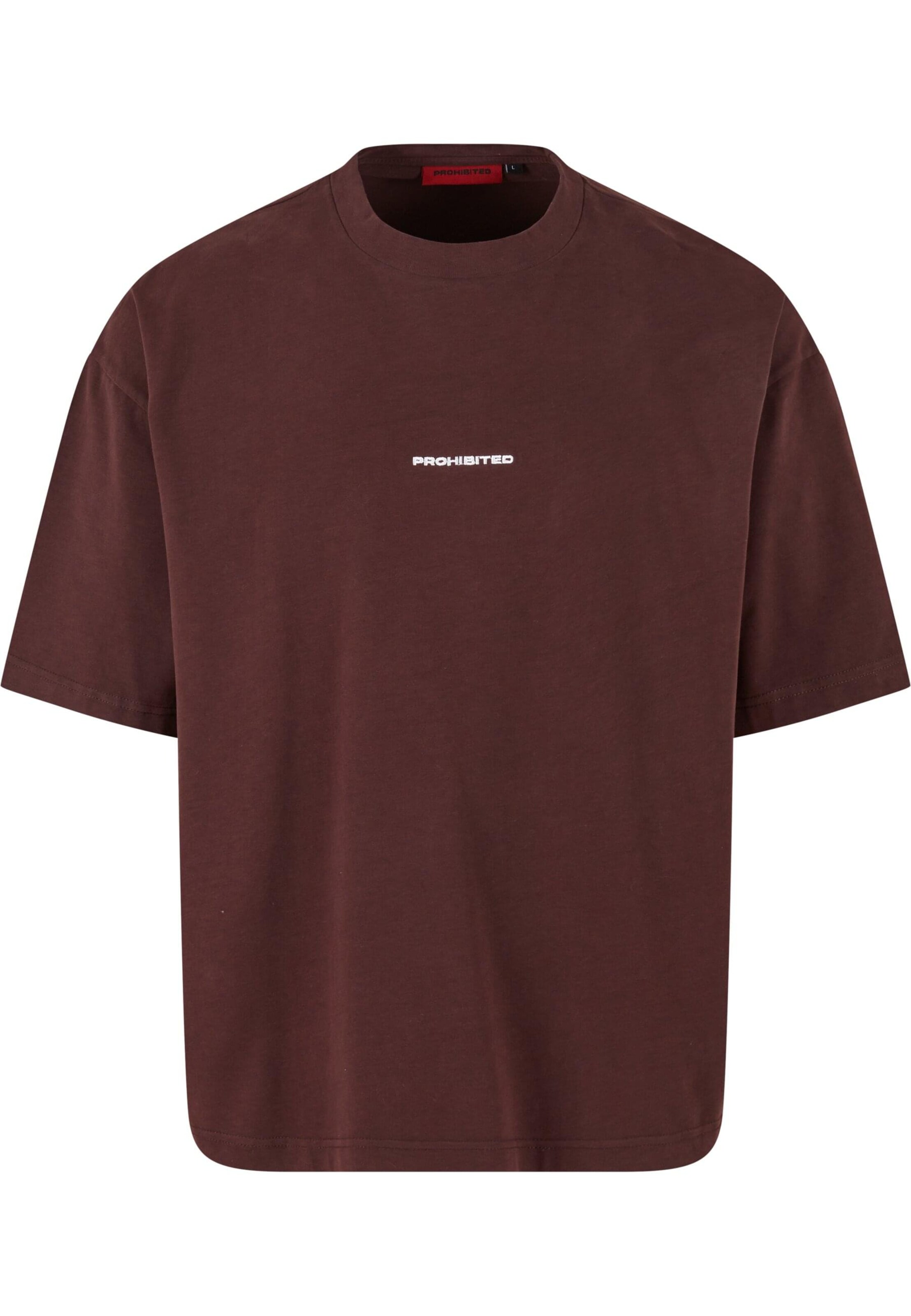 Prohibited T-shirt i brun: framsida