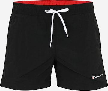 Champion Authentic Athletic Apparel Badeshorts in Schwarz: Vorderseite
