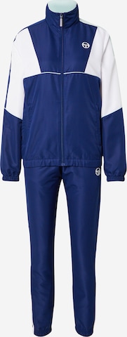 Sergio Tacchini - Fato de treino 'ALETTONE' em azul: frente