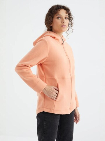 Tommy Life Fleece jas in Oranje