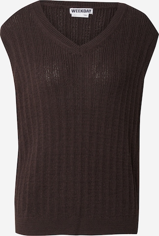 WEEKDAYPulover 'Isola' - smeđa boja: prednji dio