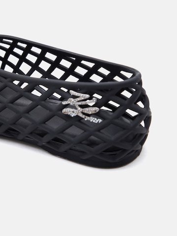 juoda Karl Lagerfeld Balerinos