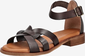 Sandales à lanières PAVEMENT en marron : devant