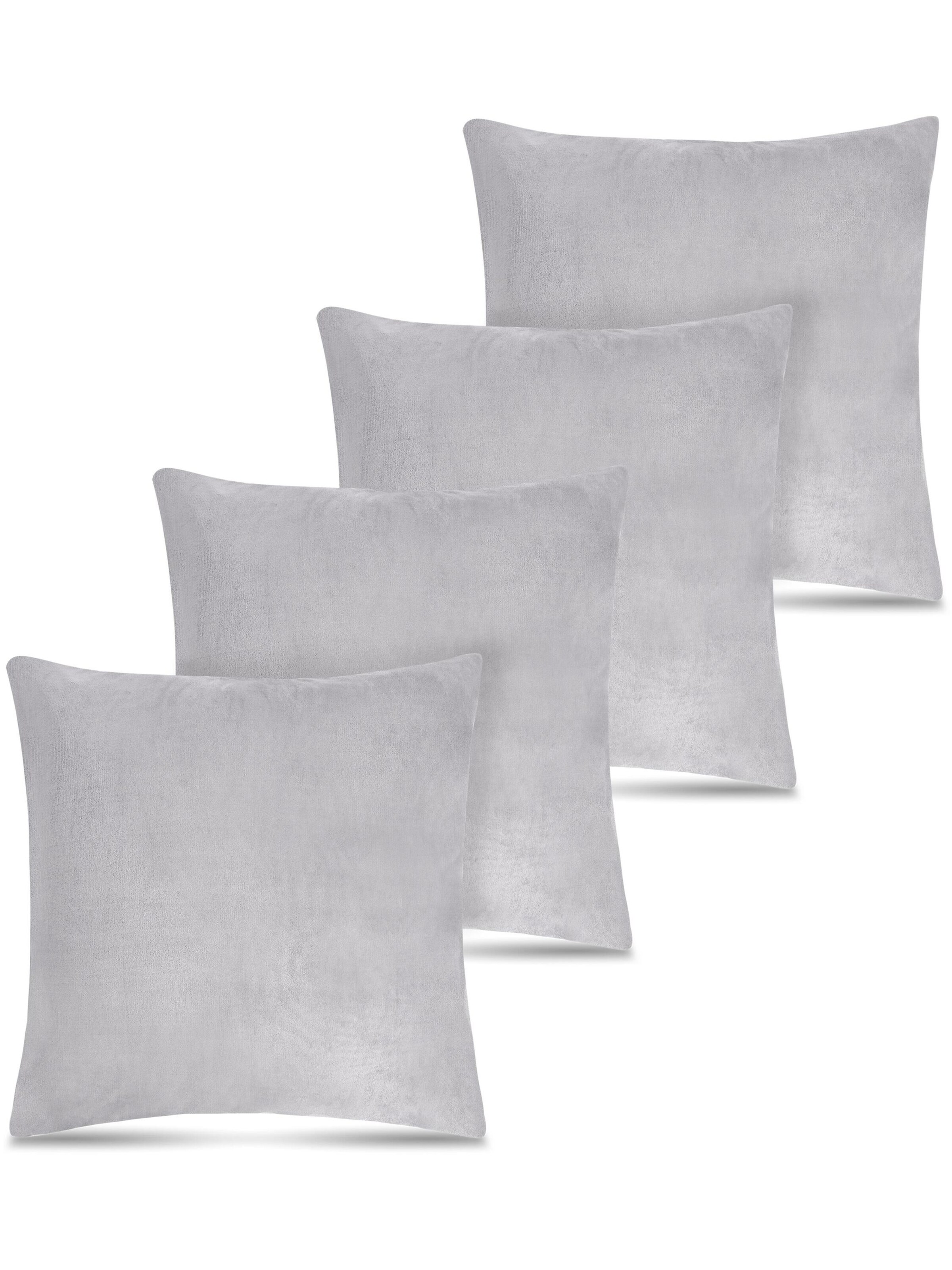 Aspero Kissen in Grau: Vorderseite