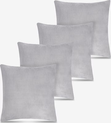 Aspero Kissen in Grau: Vorderseite