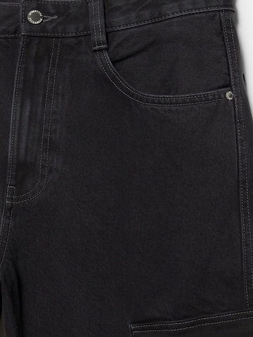 Baggy Jeans cargo Pull&Bear en noir