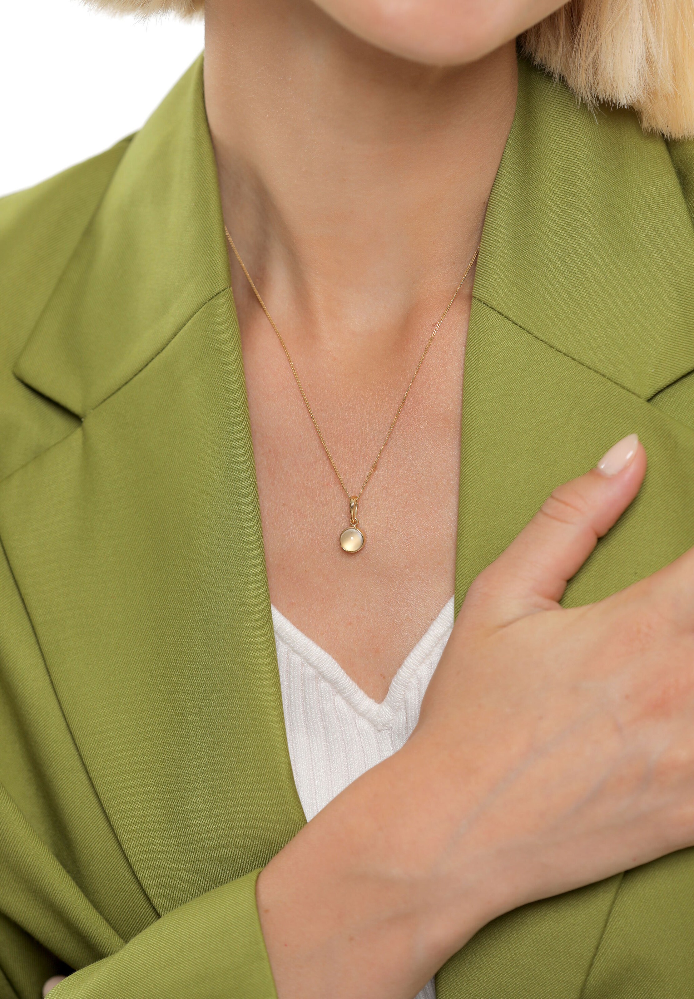 ELLI Ketju 'Mondstein' värissä kulta: etupuoli