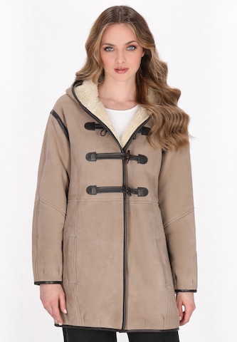 DreiMaster Vintage - Abrigo de invierno en beige: frente