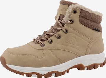 KAPPA Lace-Up Ankle Boots 'Aileen' in Beige: front
