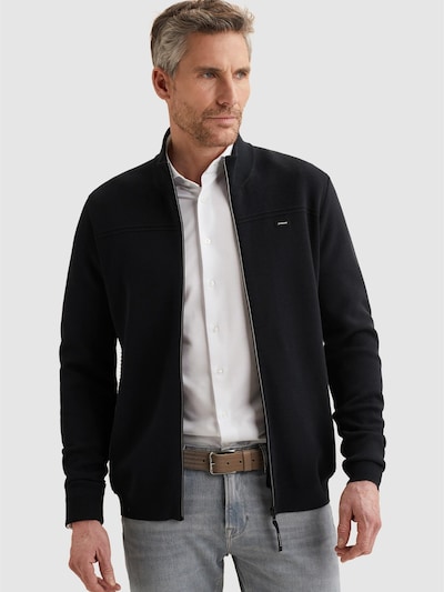 VANGUARD Sweater 'Cardigan in cotton/modal with zipper closure' in L in Dark blue, Item view