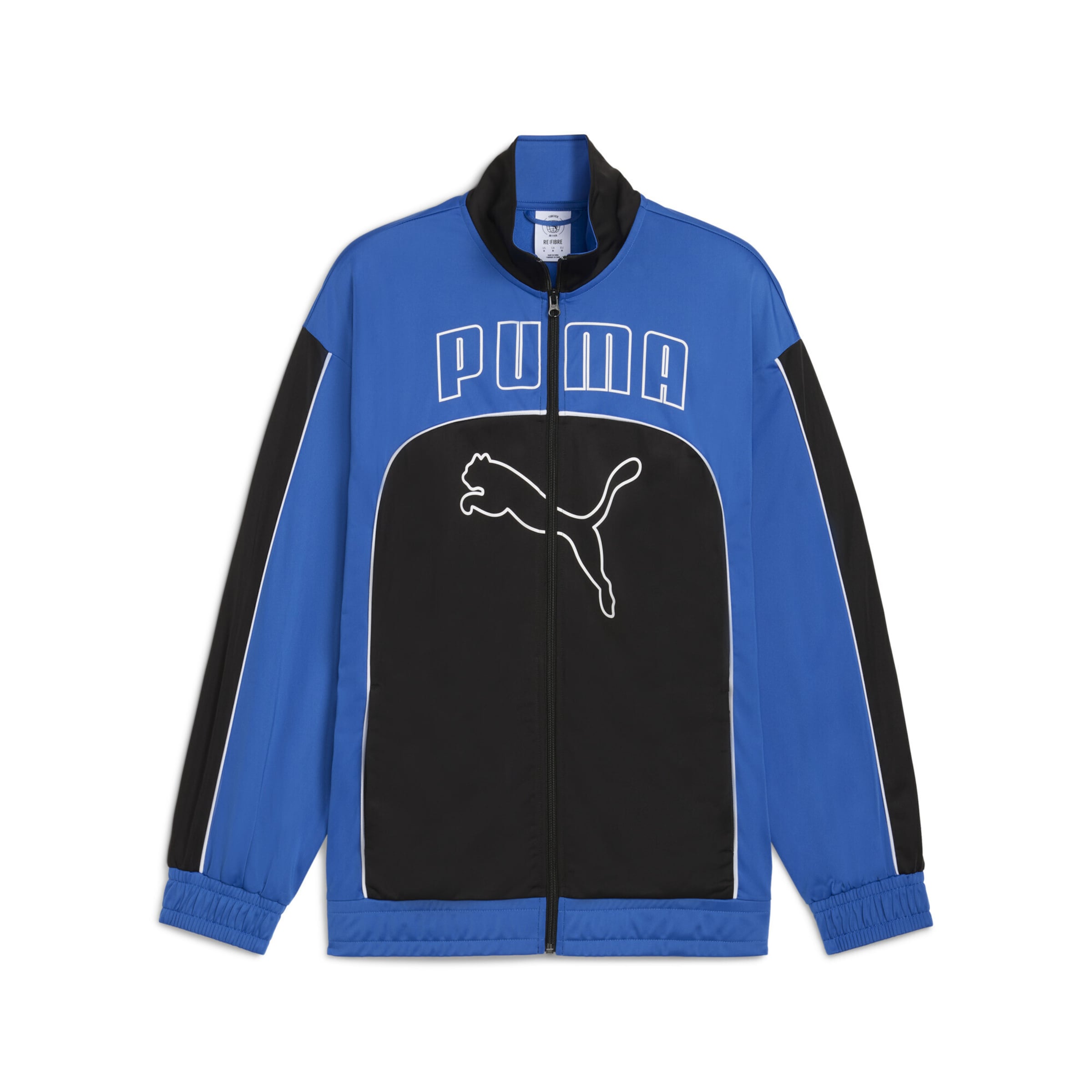 PUMA Trainingsjacke 'FUTURE.PUMA.ARCHIVE' in blau / schwarz, Produktansicht