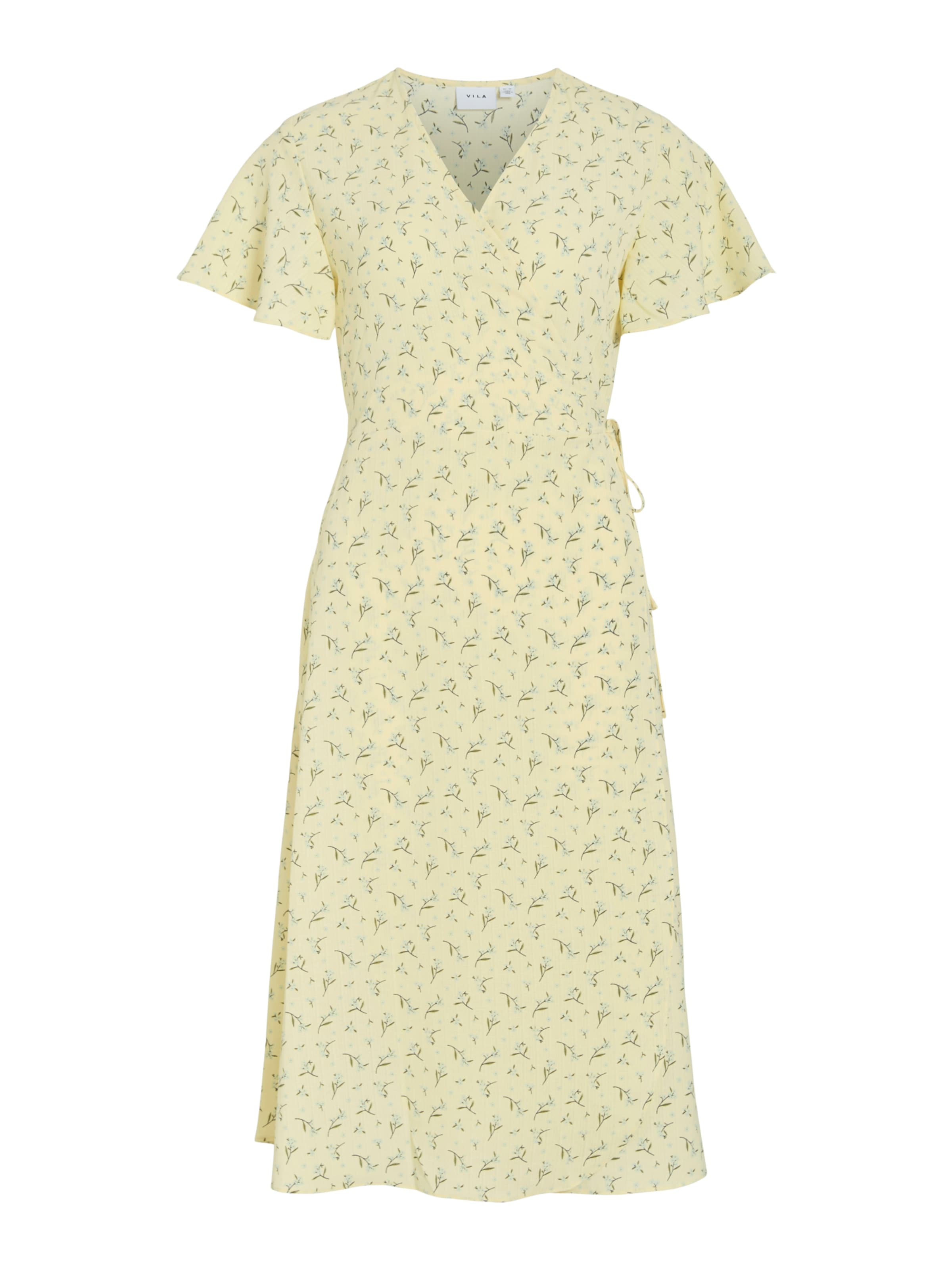 VILA Jurk 'VILOVIE' in Geel: voorkant