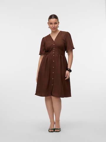 Vero Moda Curve Dress 'VMCMelaney' in Brown
