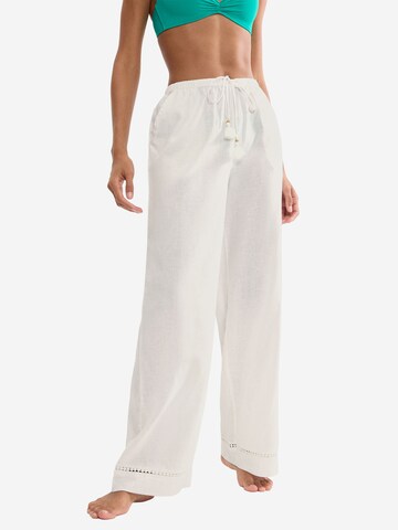 TRIUMPH Loosefit Broek ' Red Label Summer Wear ' in Wit: voorkant