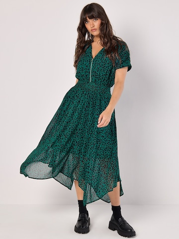 Apricot Dress in Green