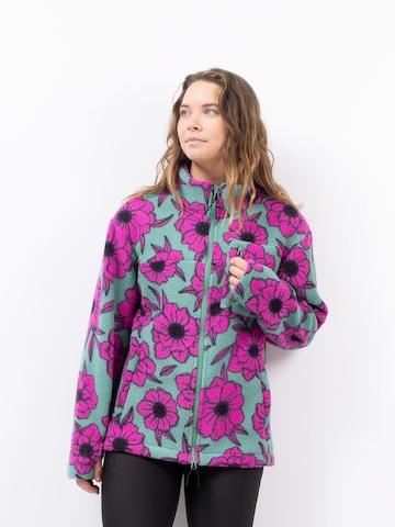 Eivy Athletic fleece jacket in Green: front