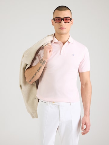 Hackett London Poloshirt in Pink: Vorderseite