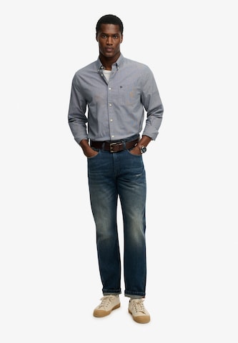 Coupe regular Chemise Superdry & Co en bleu