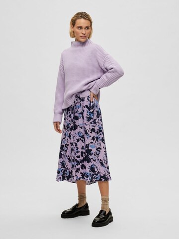 SELECTED Pullover i lilla