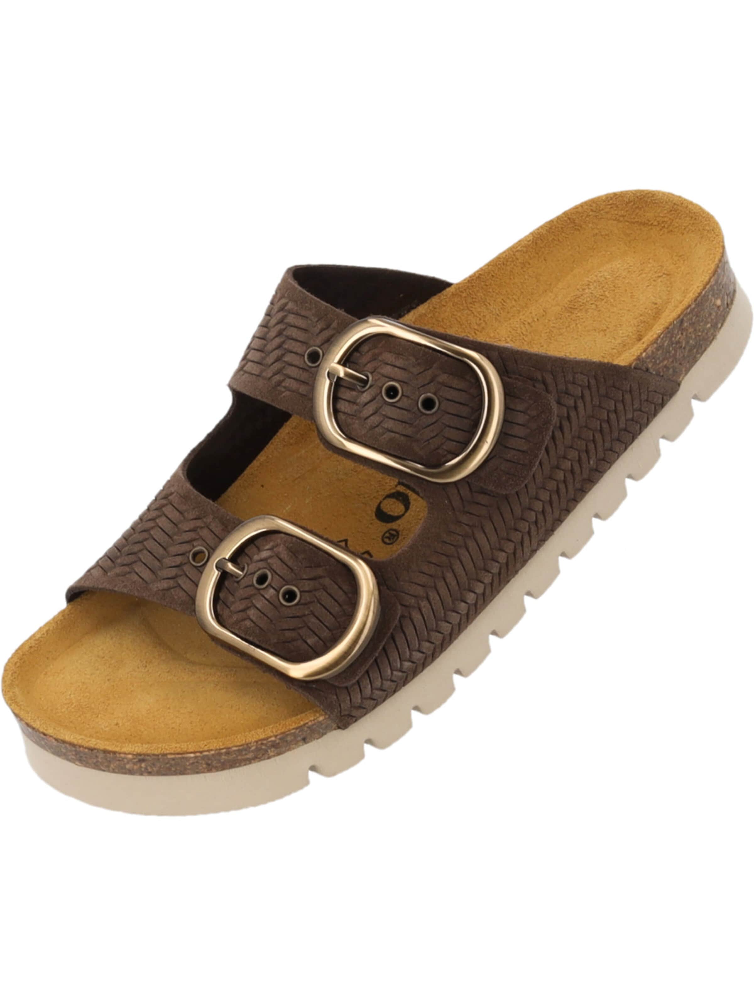 Palado Pantolette 'Korfu'‌‌‌‌‌‌‌ in Braun: Vorderseite