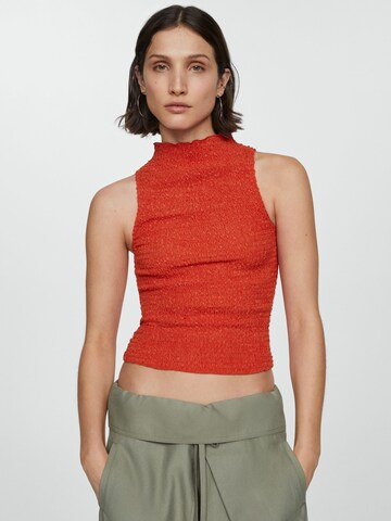 MANGO Blouse 'ACAI' in Orange: front