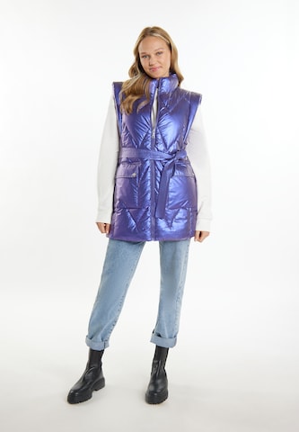 MYMO Ανοιξιάτικο και φθινοπωρινό παλτό σε μπλε