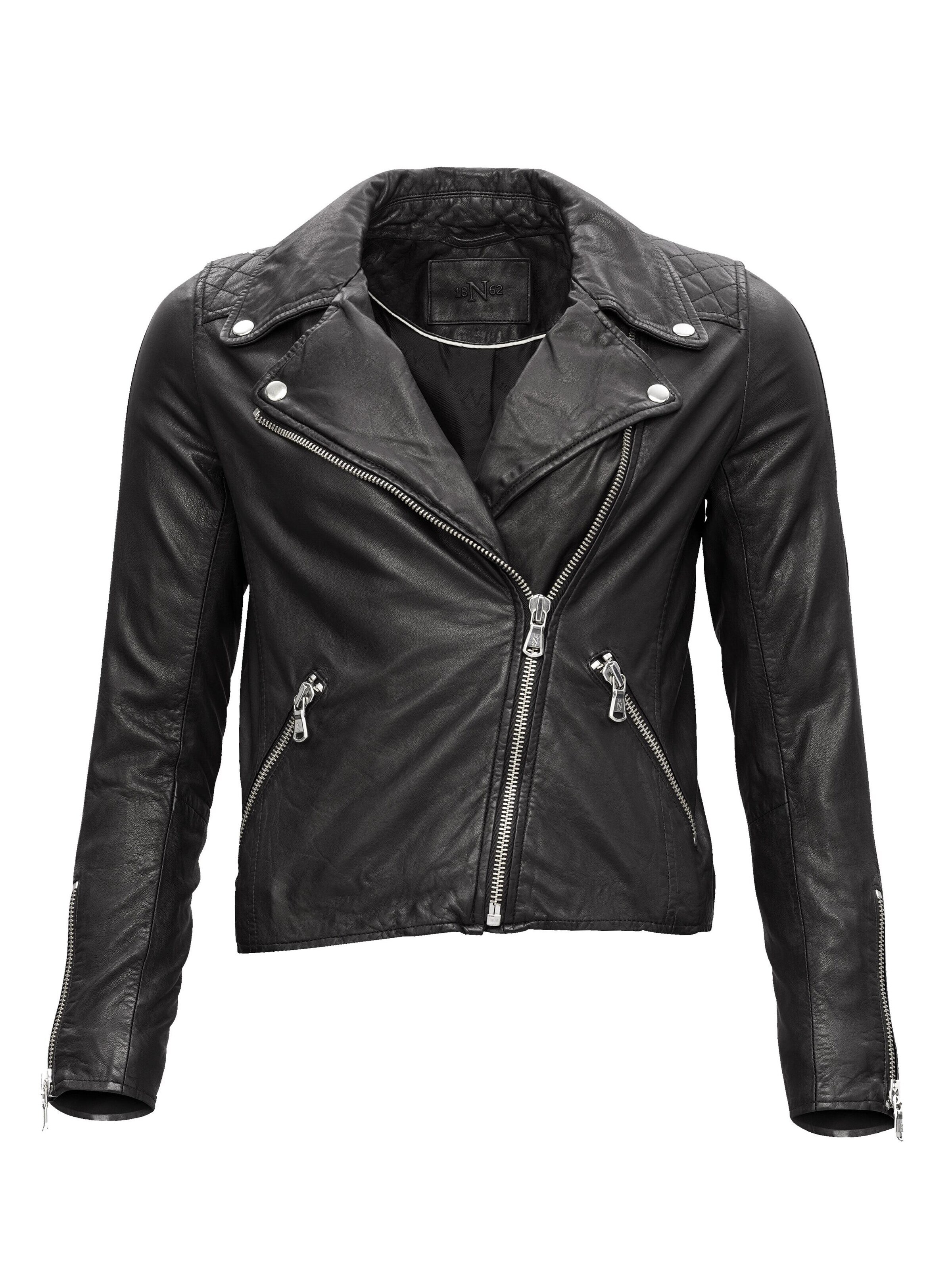18N62 Between-season jacket 'NEAprilia' in Black: front