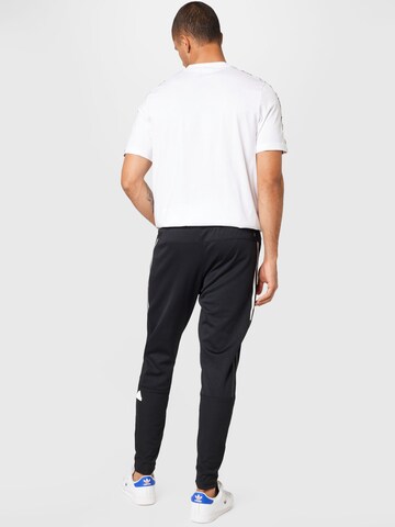 ADIDAS SPORTSWEAR Tapered Παντελόνι φόρμας '3-Stripes Cuffed' σε μαύρο