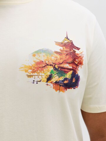 T-Shirt 'JORBig Japan' JACK & JONES en blanc