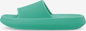 Bianco Mules in Green: front