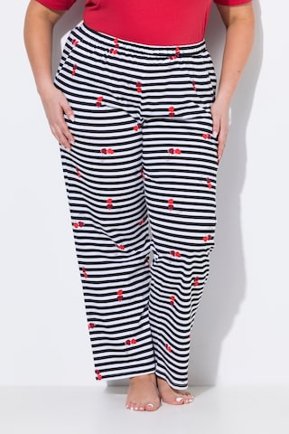 Ulla Popken Pyjamabroek in Zwart