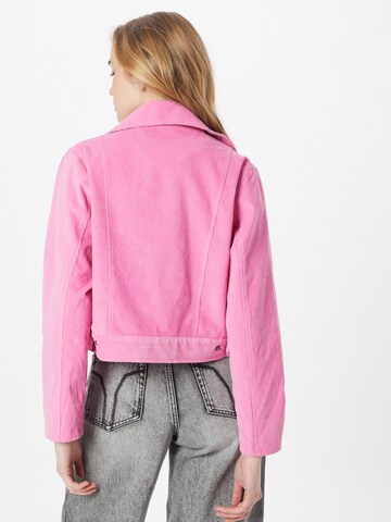 Neo Noir Between-Season Jacket 'Sherry' in Pink