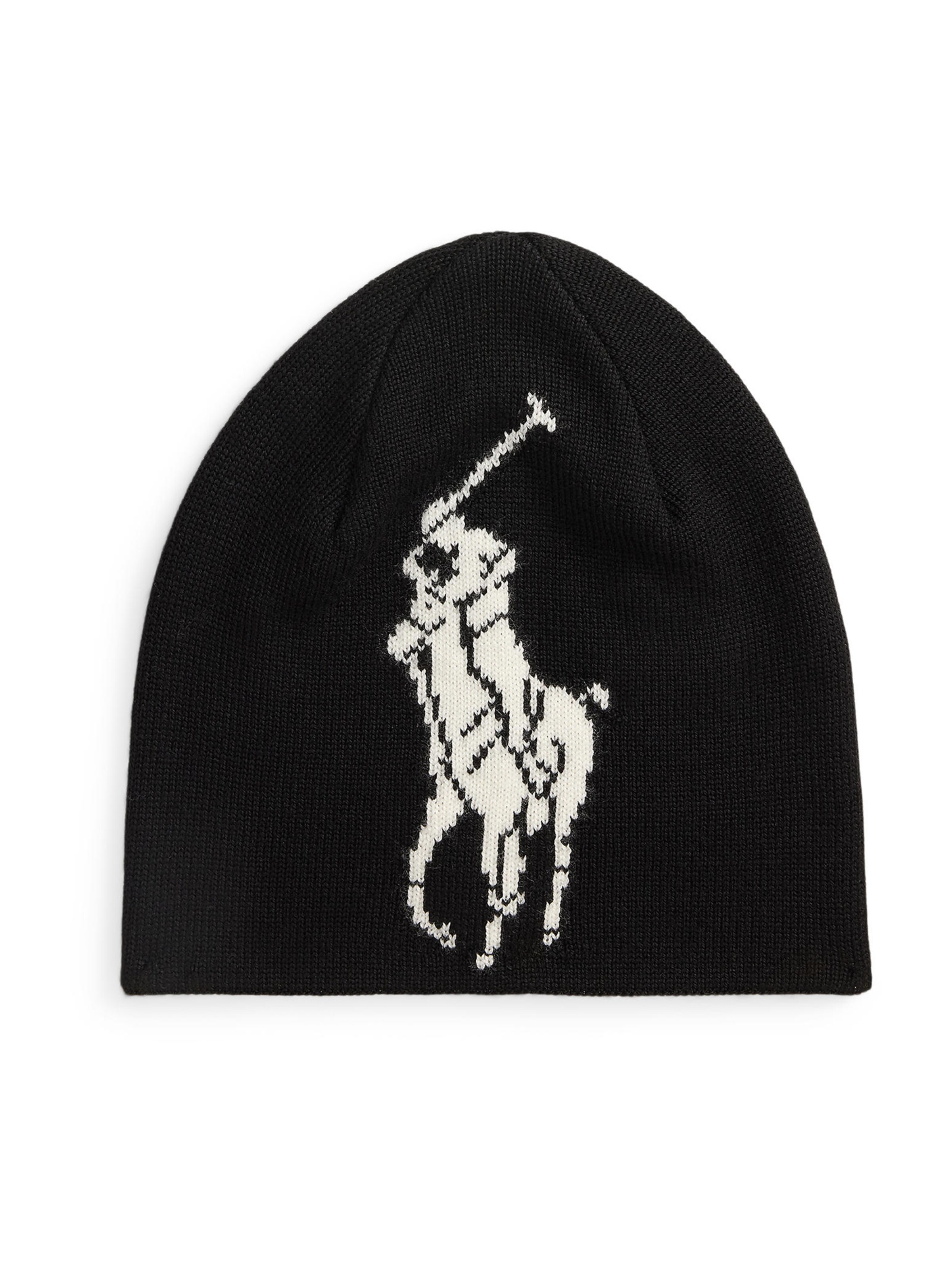 Polo Ralph Lauren Müts, värv must: eest vaates