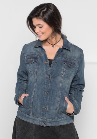 SHEEGO Jeansjacke in Blau: predná strana