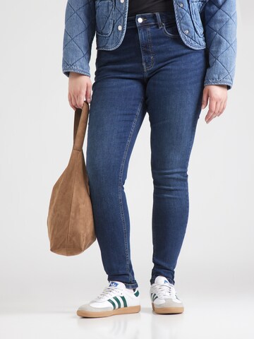 ONLY Carmakoma Skinny Kavbojke 'CARAYA' | modra barva: sprednja stran